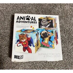 Animal Adventures Pet Photobooth – Fun Photo Cube for Cats & Small Dogs